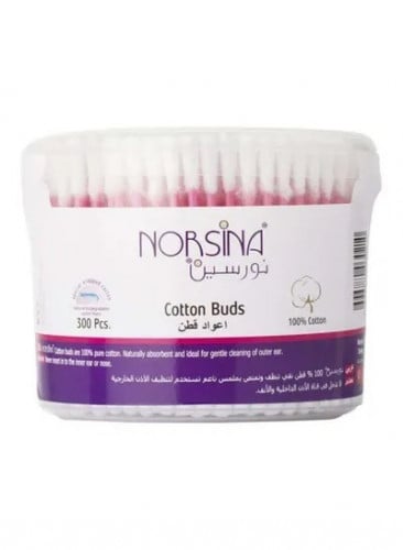 اعواد قطن تركي نورسين 300عود