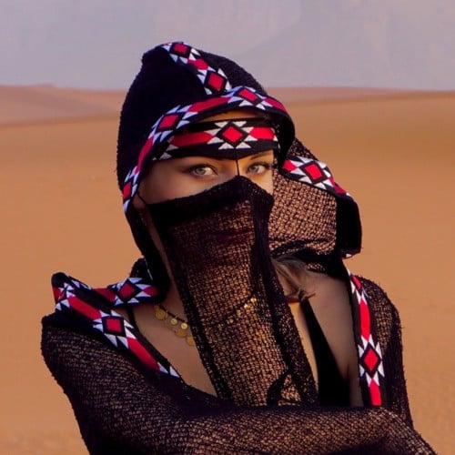 برقع من تراثنا براقع جده  براقع الدمام