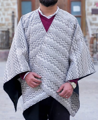 شال شتوي فاخر اصدار جديد نقش رمادي