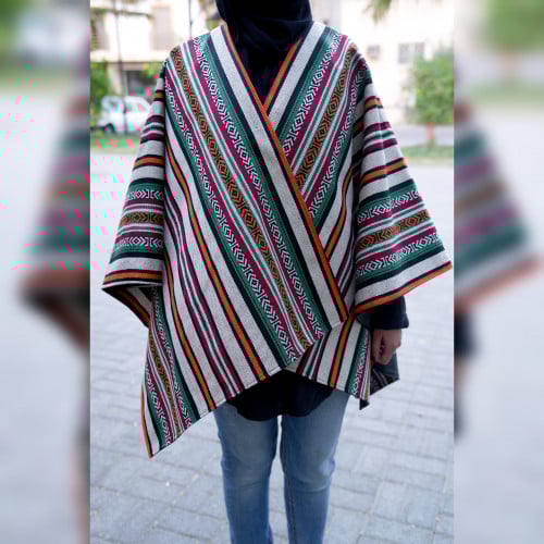 شال شتوي كبير من قماش السدو للجنسين