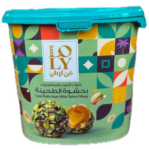 فن لولى كرات التمر بالمكسرات بحشوة الطحينة 400G