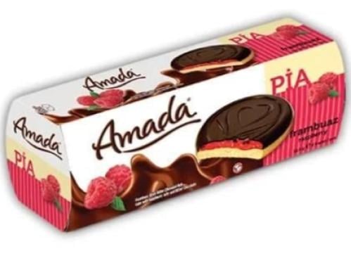 امادا بيا كيك بالشوكولاتة السوداء وجيلي توت العليق  100G