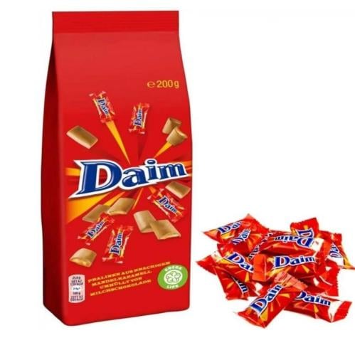 دايم شوكولاتة بالحليب محشوة باللوز والكراميل المقرمش 200G