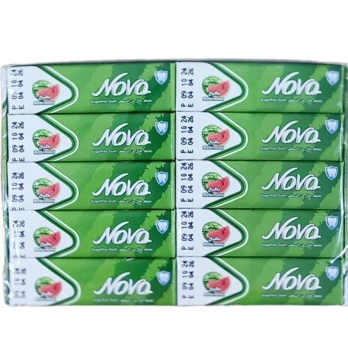 علك نوفا خالي من السكر بالبطيخ {5شرائح*20}