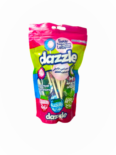 ميغا داز حلوى مصا ص محشو بالعلكة بنكهات متنوعة 18*12g