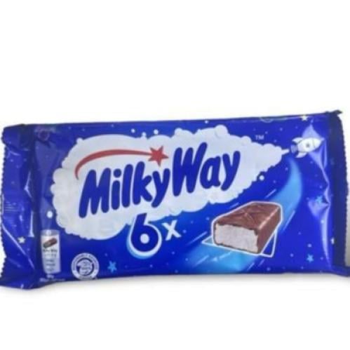 ميلكى واى شوكولاتة حليب محشو شوكولاتة بيضاء 6قطعة*21.5G
