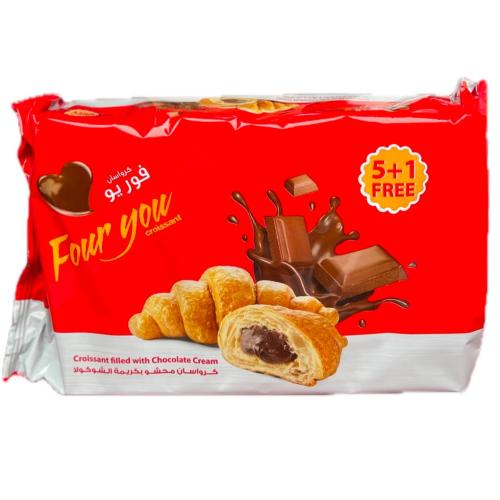 فور يو كروسان شوكولاتة 6حبة*50G