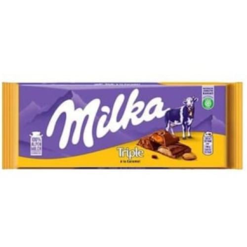 ميلكا شوكولاتة تريبل كراميل  90G
