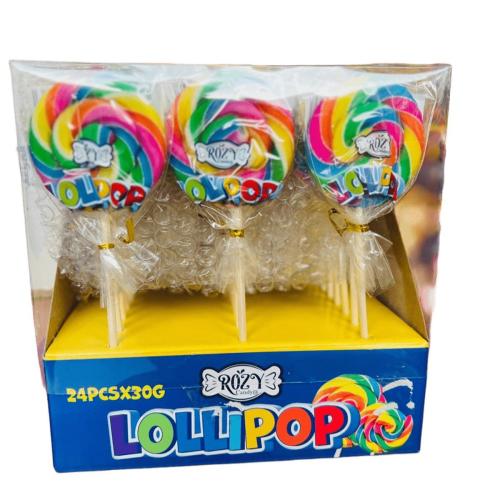 روزى مصاص دائرى قوس قزح ( بالحبة او العلبة 24 حبة) 30G