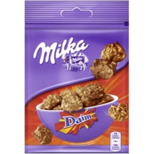 ميلكا دايم شوكولاتة حليب مع رقائق الذرة وقطع اللوز والكراميل المقرمش {145g} مستورد