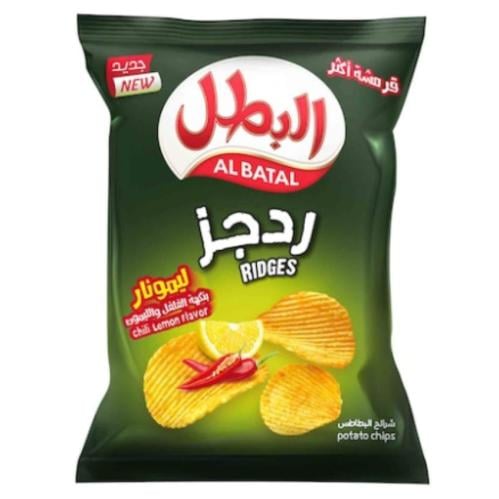 البطل بطاطس ردجز بالفلفل والليمون 155G