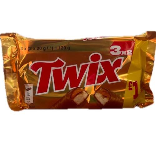 تويكس شوكلاتة حليب شريط اصبعين 3*20g