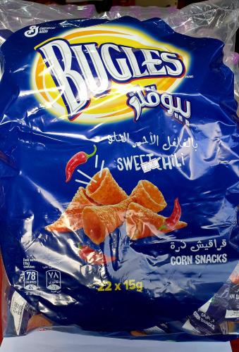 بيوقلز قراقيش ذرة بطعم الفلفل الاحمر الحلو {22*15g