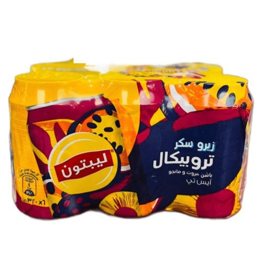 ليبتون ايس تى تروبيكال بدون سكر 6حبة*320ML