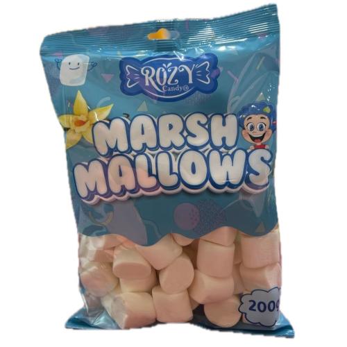 روزى مارشميلو ابيض على شكل اسطوانى نكهة الفانيليا 200G