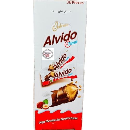 الفيدو تايم بار شوكولاتة بالبندق 36*21.5G