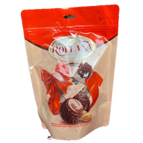 رولانا كرات ويفر بزبدة الفول السودانى مفطاه شوكولاتة 240G