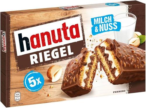 هانوتا لوح شوكلاتة الحليب بالبندق 5*172.5G