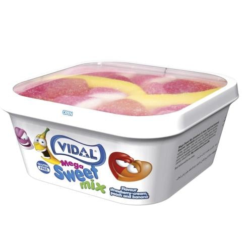 فيدال جيلى ميجا سويت مكس خوخ وموز وفرااولة علبة 160G