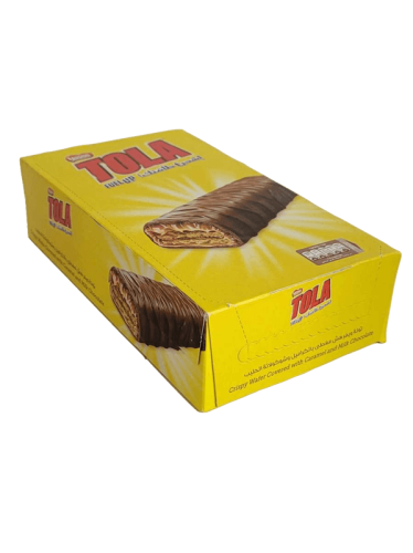توله ويفر هش مغطى بالكراميل وشوكولاتة الحليب صباع {24*15.5g}