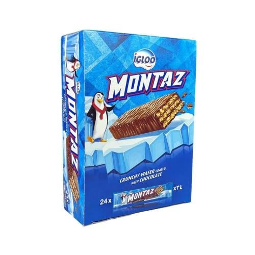 اجلو مونتاز ويفر مغطى بالشوكلاتة 24*20G