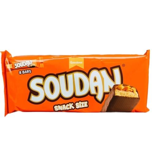 غندور سودان فول سودانى وكراميل ونوجا مغطاه شوكولاتة شريط 8 بار*28G
