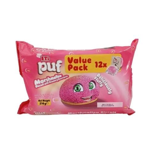 بف بسكويت مارشيملو بنكهة الفراولة 12*18G