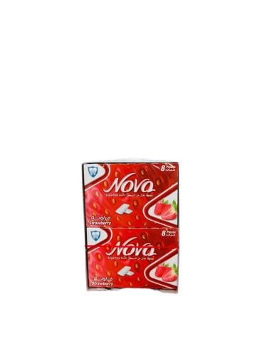 لبان نوفا بلستر حبوب فراولة 10*8 حبات