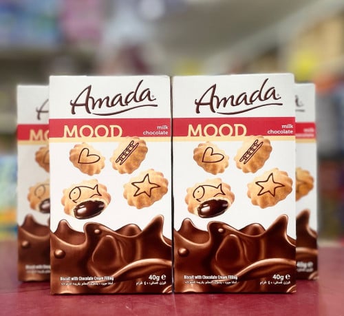 امادا مود بسكويت محشو بكريمة بالشوكولاتة {4علب*40g} عرض خاص