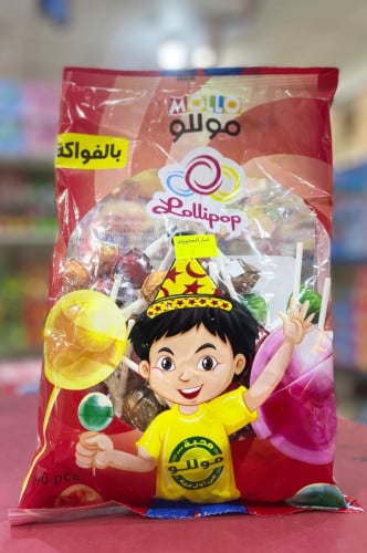 حلاوة مصاص موللو بالفواكه {40حبة}