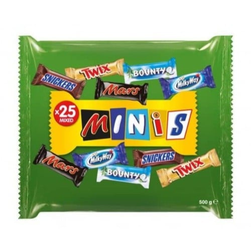 شوكلاتة مينيز مشلكةاخضر  {25*500g}