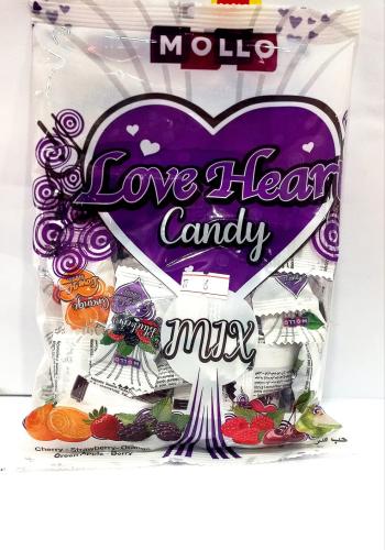 موللو كاندي حب قلوب بنكهة الفواكه 250G