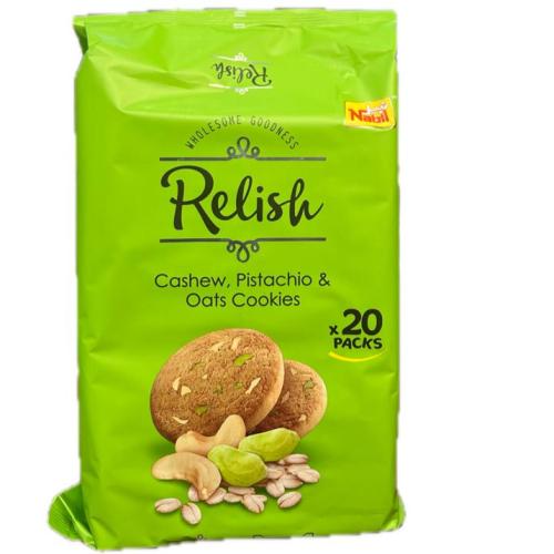 ريليش كوكيز شوفان وكاجو وفستق 20*21G