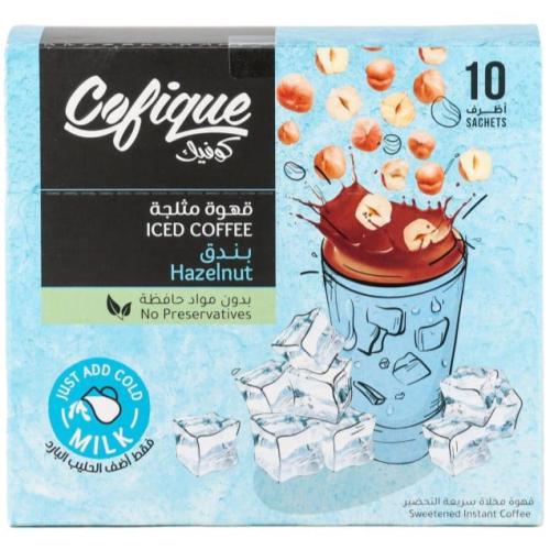 كوفيك قهوة مثلجة بندق 10أظرف*24G