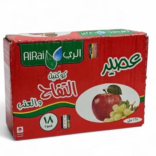 الراى عصير كوكتيل البرتقال والعنب 18عبوة*125مل