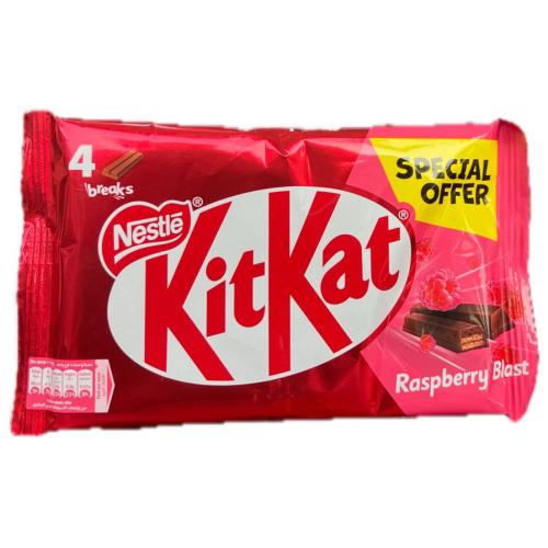 كيت كات 2 اصابع ويفر بالشوكولاتة بقطع من التوت 4 قطعة*19.5G