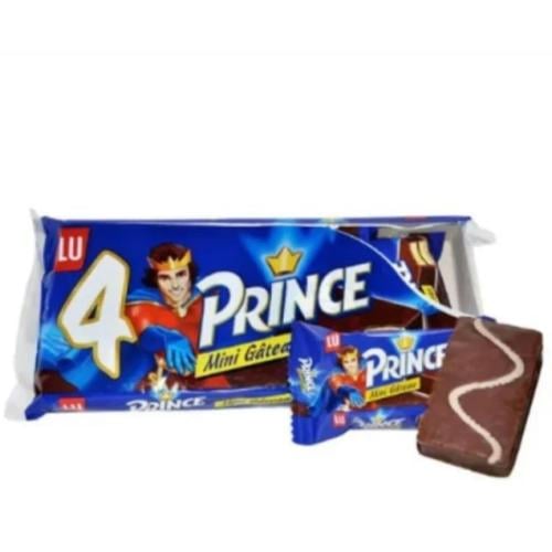 لو برنس كيك بحشوة الشوكولاتة مغطاه شوكولاتة 4 قطعة*30G