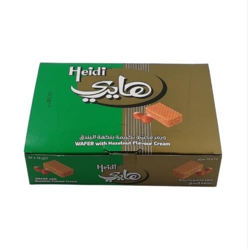 هايدي ويفر محشو بكريمة البندق 24*18G