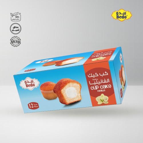 بيدو كب كيك بحشوة الفنليا 12*25g