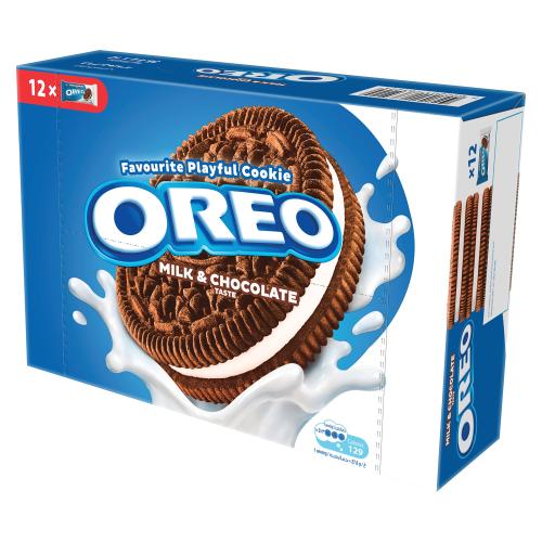اوريو بسكويت حليب وشوكولاتة 12*36.8G