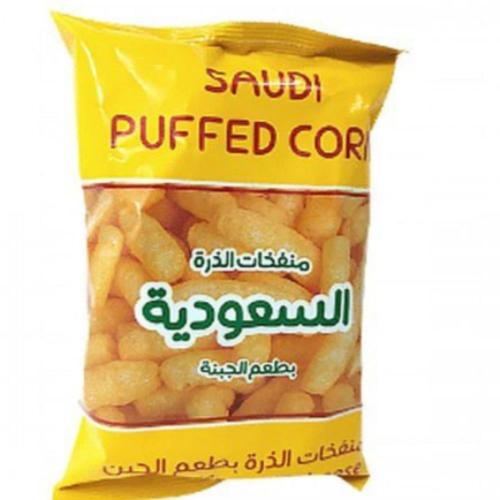 بفك السعودية منتفخات الذرة مغطاة بالجبنة 70G