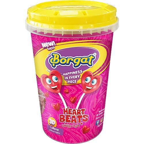 بورقات حلاوة مصاص قلب علبة 40*14G