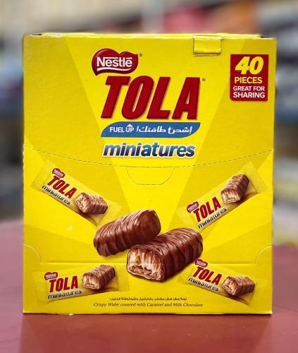 توله ويفر هش مغطى بالكراميل وشوكولاتة الحليب منيي {40 قطعه}