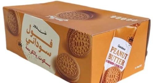 غندور فول سوداني بسكوت بالكريمة 12*38G