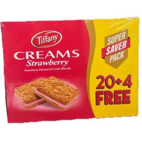 تيفانى بسكويت بكريمة فراولة 24*16G