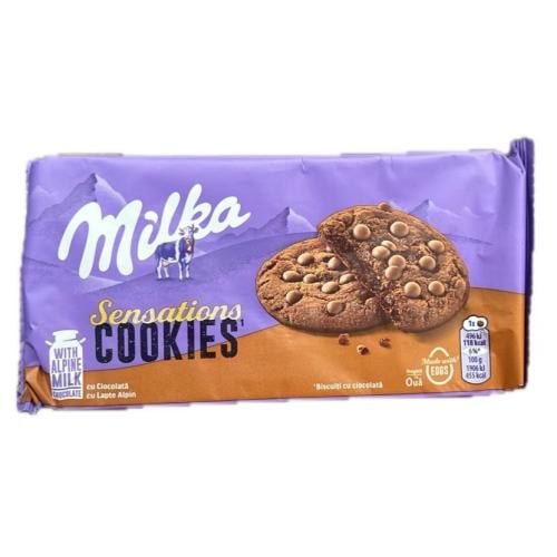 ميلكا سيناسيشن سوفت كوكيز شوكولاته بقطع الشوكولاتة 156G