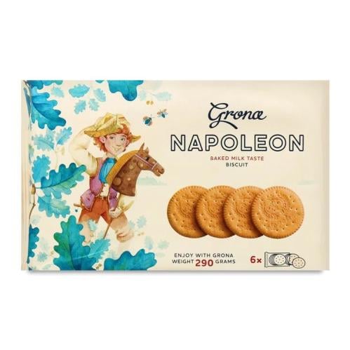 جرونا نابوليون بسكويت مدور مع طعم الحليب 290G