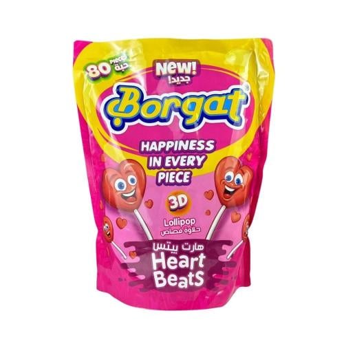 بورقات حلاوة مصاص قلب كيس 80*14G