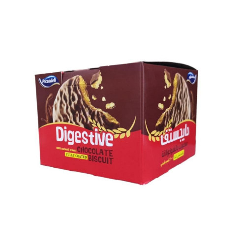 بيكاديلي دايجستف بسكويت بالشوكولاتة والمغطى كليا 100%قمح طبيعي {12*20g}