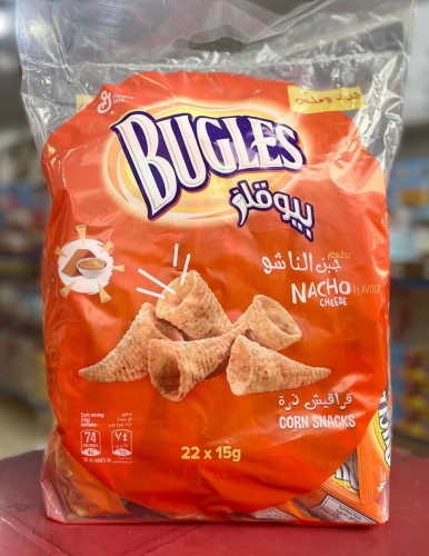 بيوقلز قراقيش ذرة بطعم جبن الناتشو {22*15g}